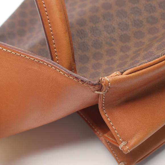 CELINE Macadam Handbag Leather Brown - Picture 6 of 10